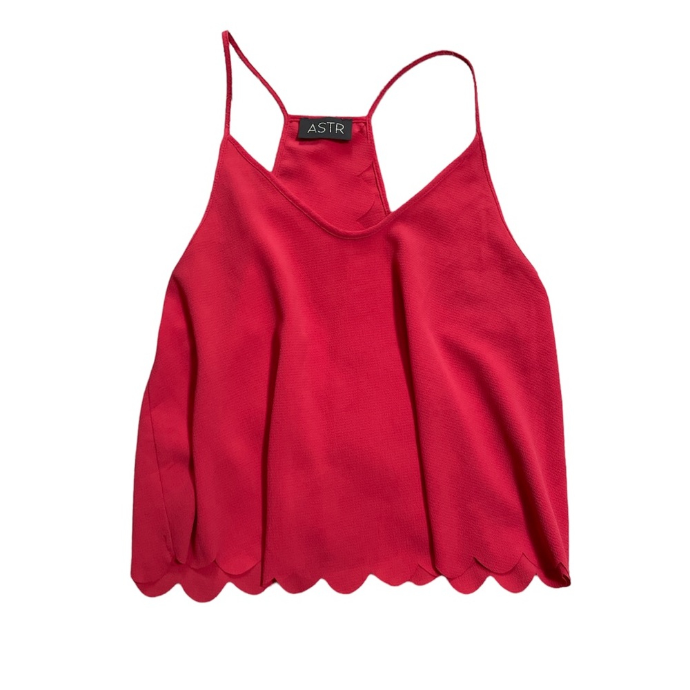 ASTR | pink split back tank top